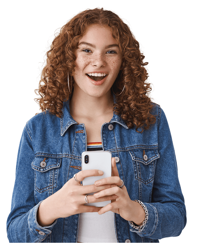 Red Head Fascinated Woman